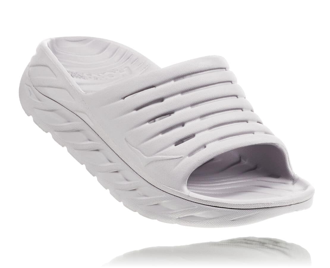 Hoka One One Ora Recovery Slide Philippines - Ladies Recovery Sandals - White / Indigo | FB3095864